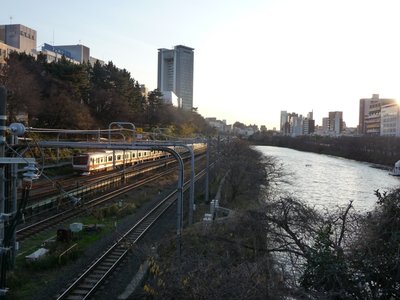 Chuo Line Train, Iiidabashi Station